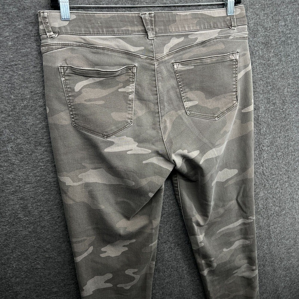 Wit & Wisdom Pants Womens 14 Brown Camo Ab-Solution Ankle Skimmer Utility Chic - Picture 11 of 12